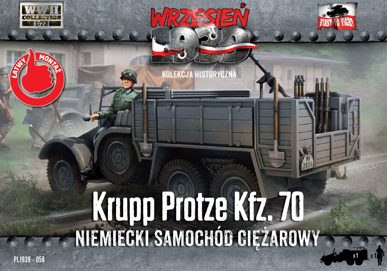 WWH058 FIRST TO FIGHT KITS Krupp-Protze Kfz.70