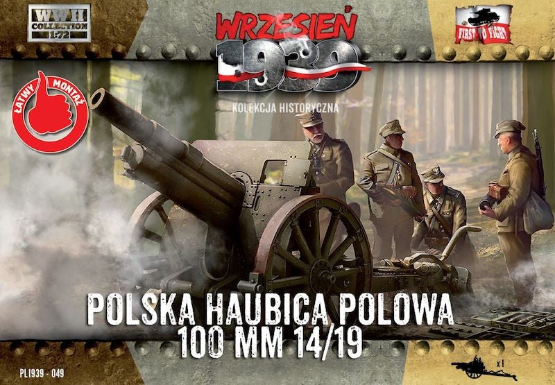 WWH049 FIRST TO FIGHT KITS 	Skoda 100mm 14/19 Polish Howitzer