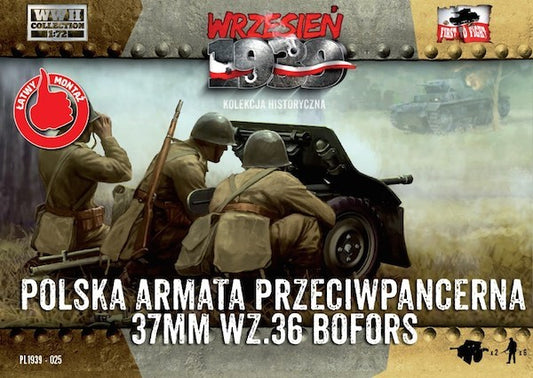 WWH025 FIRST TO FIGHT KITS Bofors 37mm anti-tank gun with crew (2 sets in a box)
