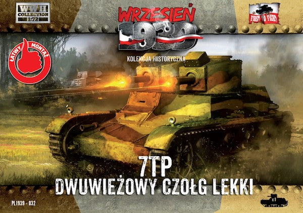 WWH032 FIRST TO FIGHT KITS Polish 7TP double turret Polish light tank