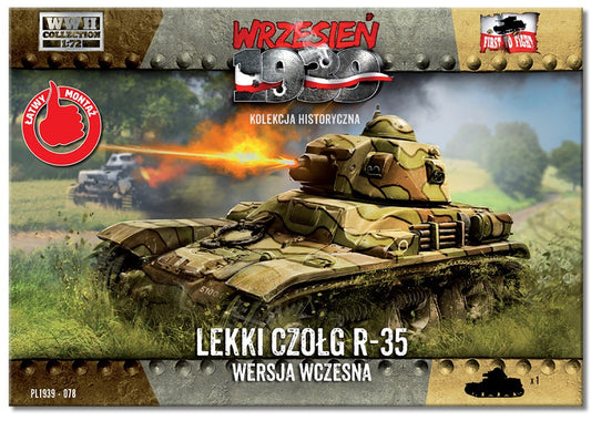 WWH078 FIRST TO FIGHT KITS Renault R-35 early version 1/72