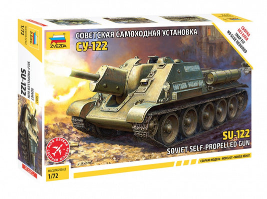 ZVEZDA 5043 Soviet SU-122 Tank Destroyer 1/72