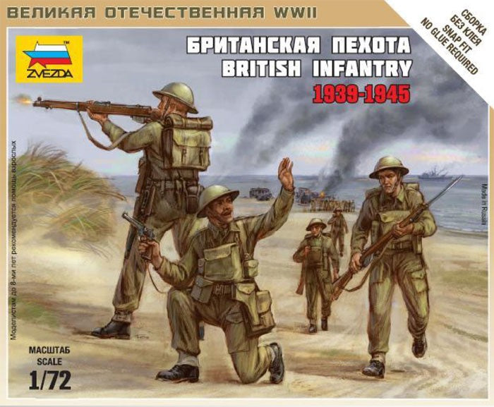 ZVEZDA 6166 British Infantry 1939-45 (WWII)