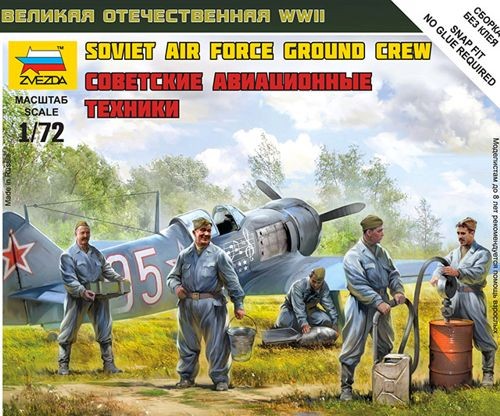 ZVEZDA 6187 Russian/Soviet Airforce Ground Crew (WWII)