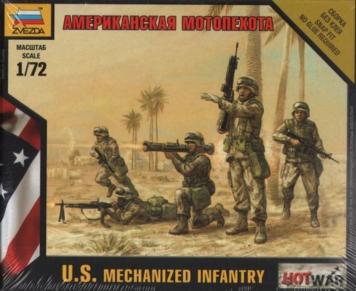 ZVEZDA 7407 U.S Mechanized Infantry