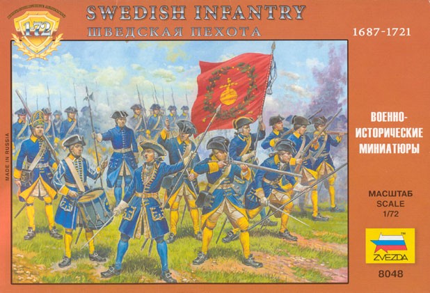 ZVEZDA 8048 Great Northern War Swedish Infantry