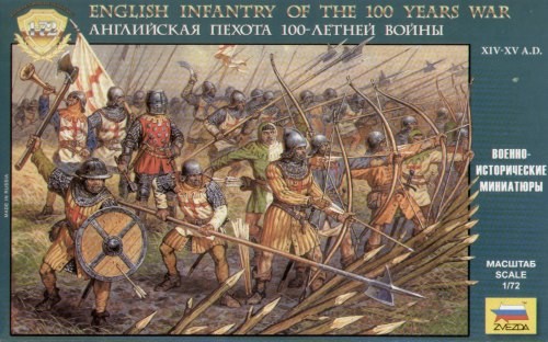 ZVEZDA 8060 English Infantry of the 100 Years War