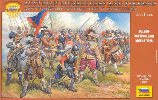ZVEZDA 8061 17th Century Austrian Musketeers and Pikemen